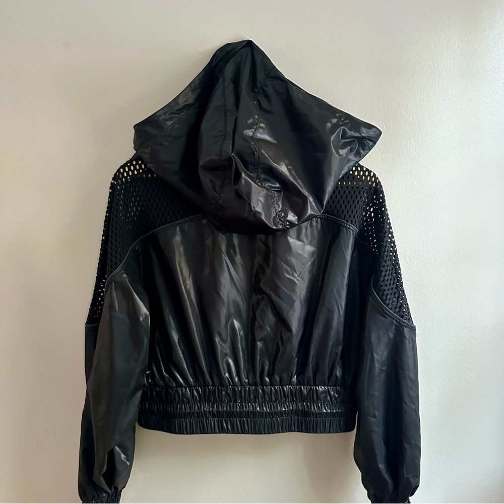 IVY PARK Black Mesh Bomber Jacket, Small - Picture 8 of 8